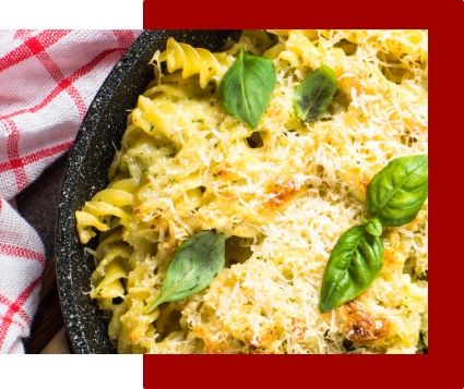 Fusilli com Queijo e Ervas Finas