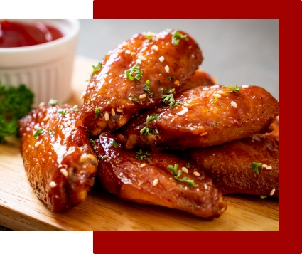 Asas de Frango Agridoce